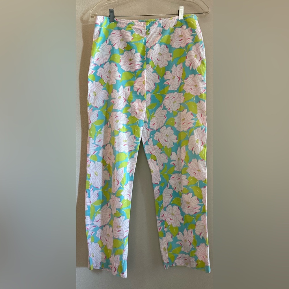 Lauren‎ Ralph Lauren Floral Cotton Cropped Pants SZ 8